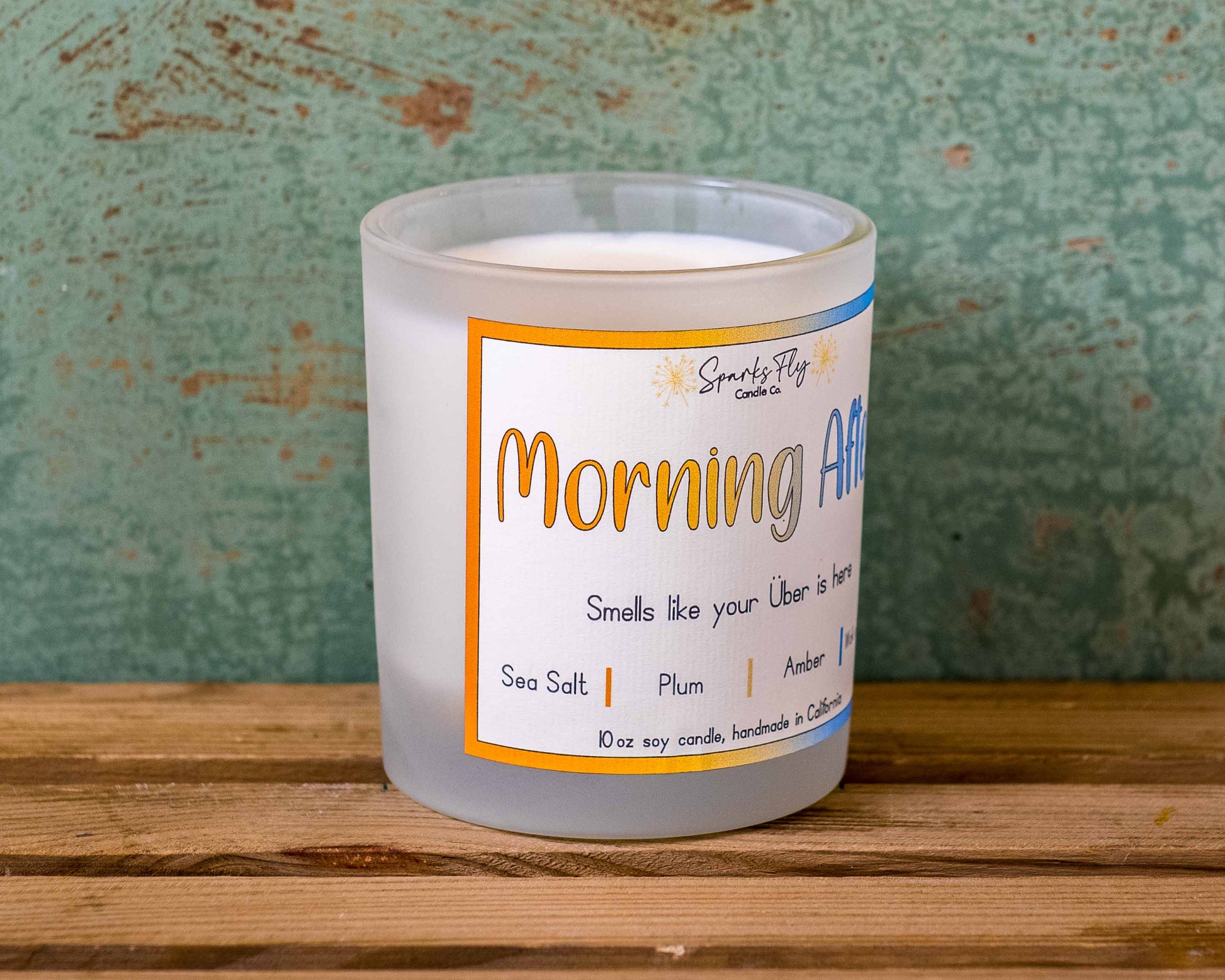 Morning After Candle - The lingering scent of last night's adventures and a timely Uber alert.