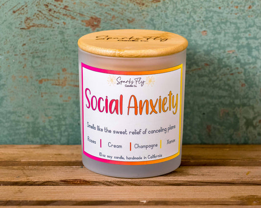 Social Anxiety Candle - The comforting aroma of happily staying in.