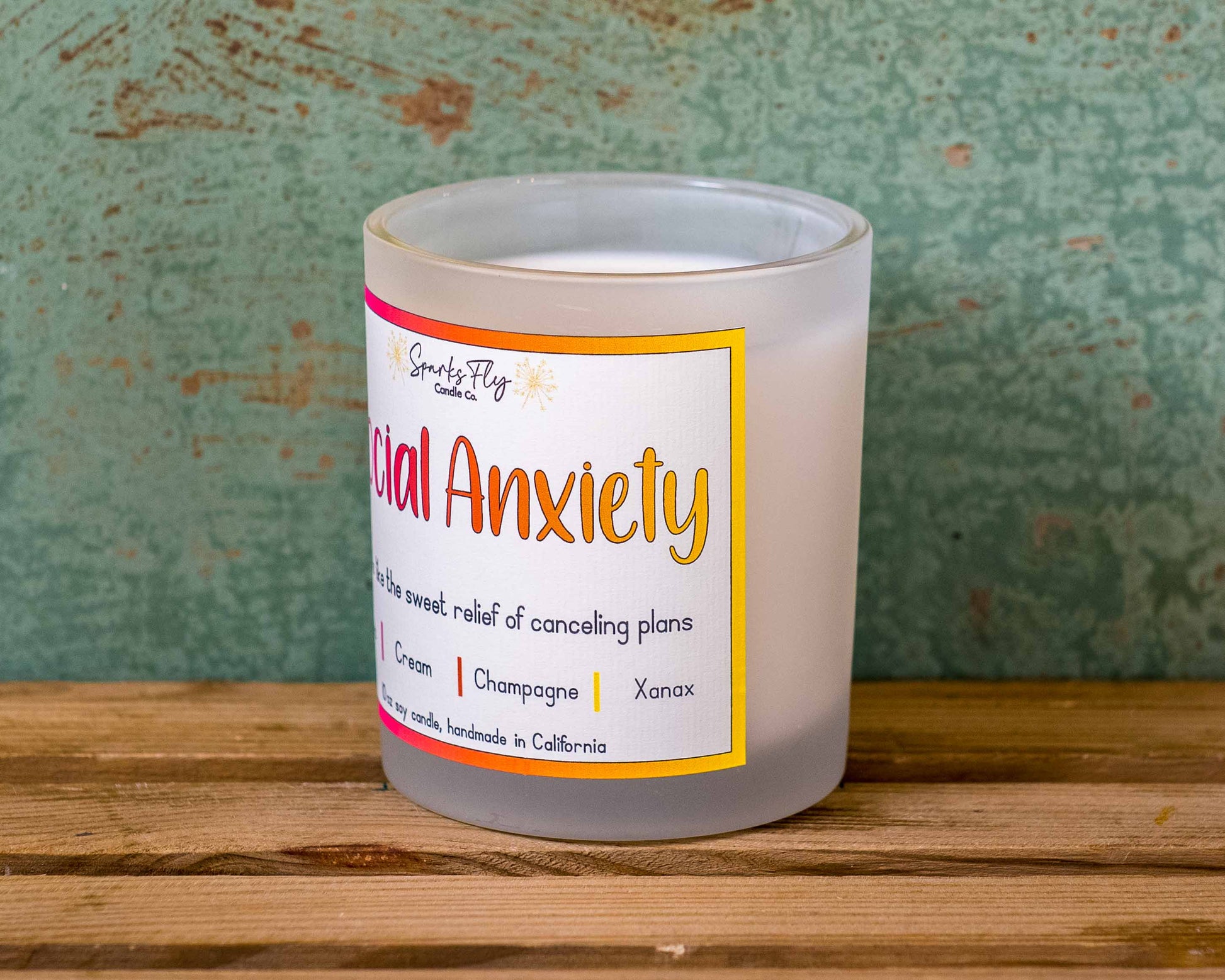 Social Anxiety Candle - The comforting aroma of happily staying in.