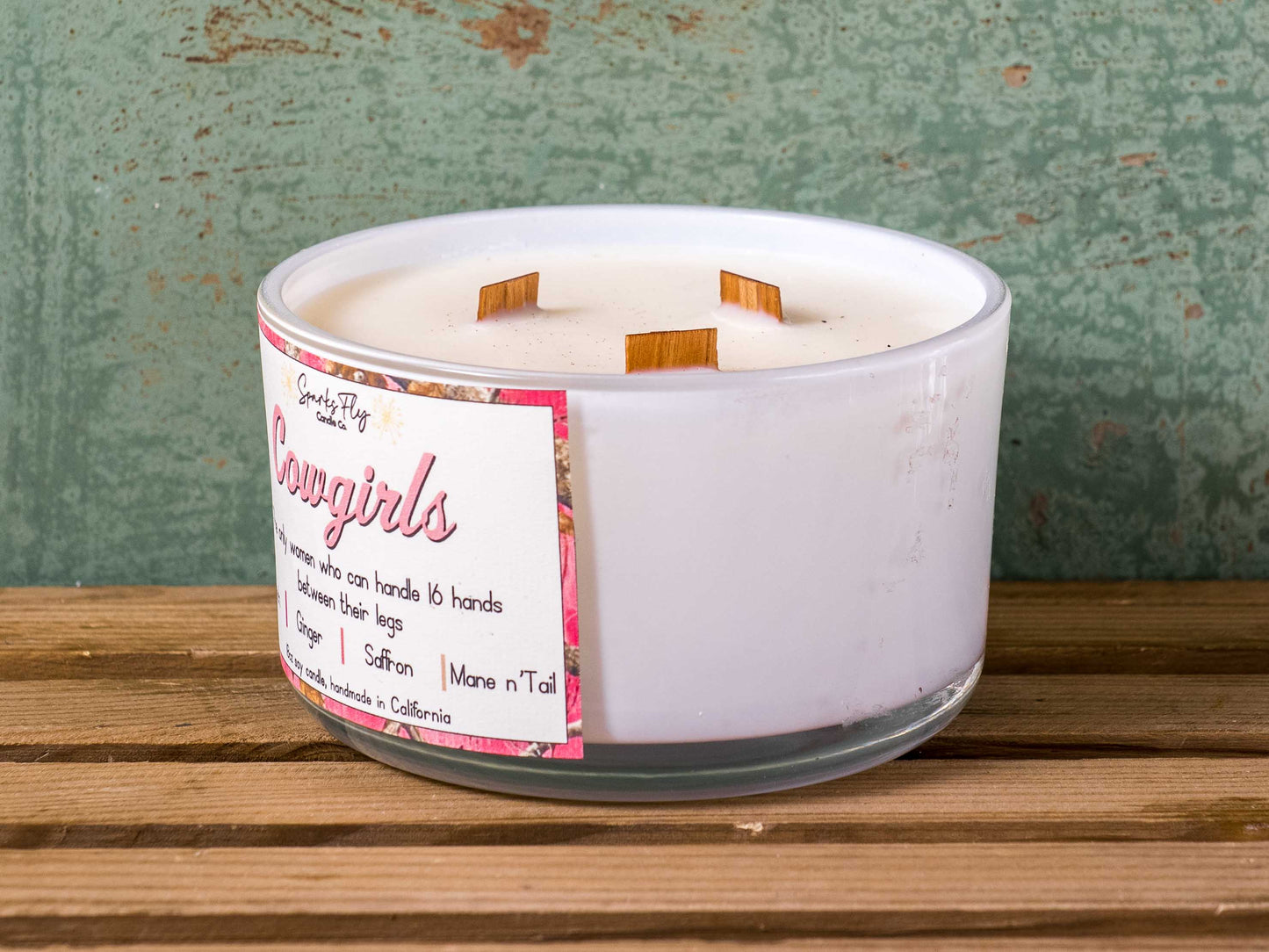 Cowgirls: The only women who can handle 16 hands between their legs! Soy Candle