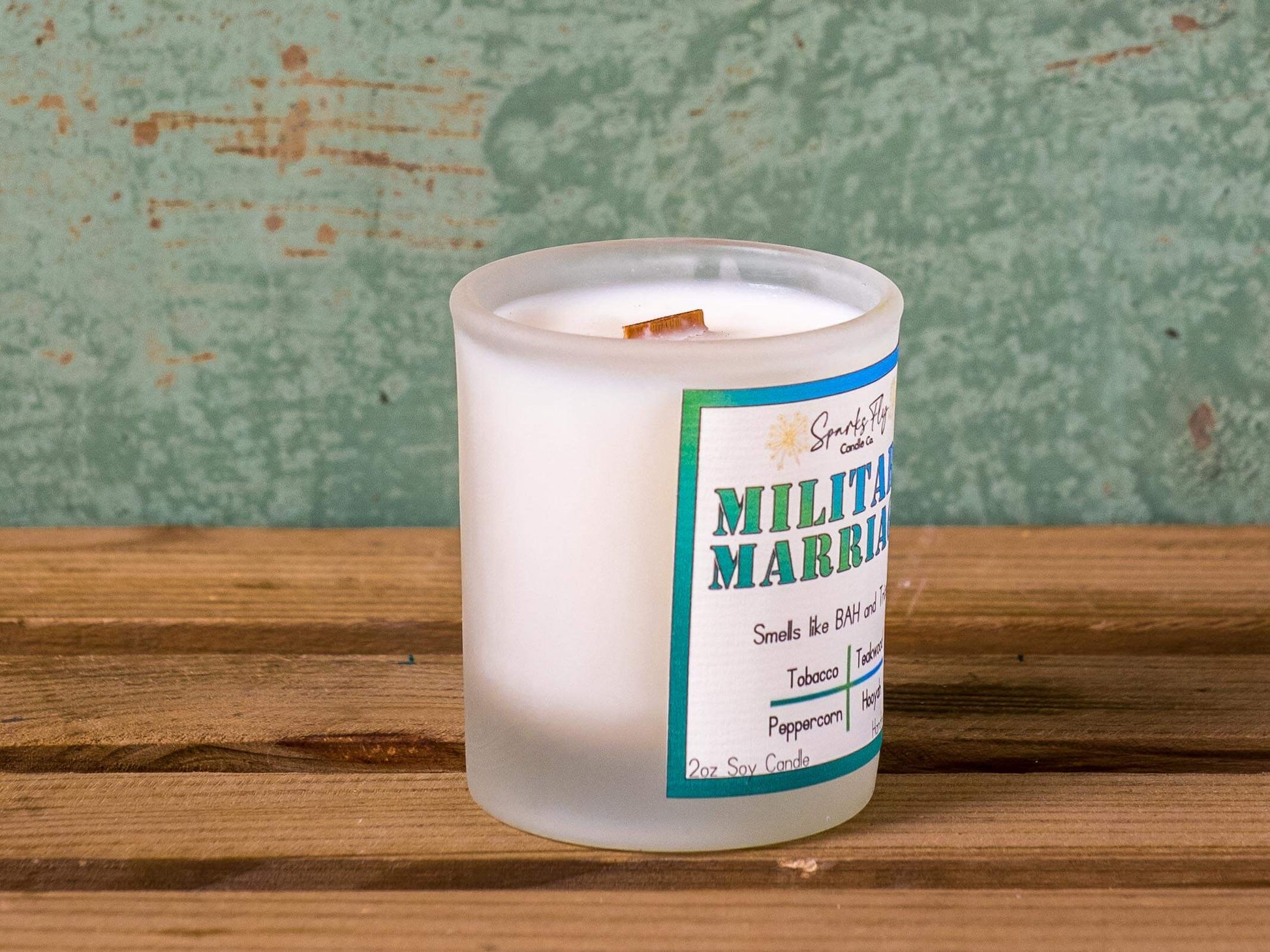 Military Marriage Candle - The comforting aroma of BAH benefits & Tricare security