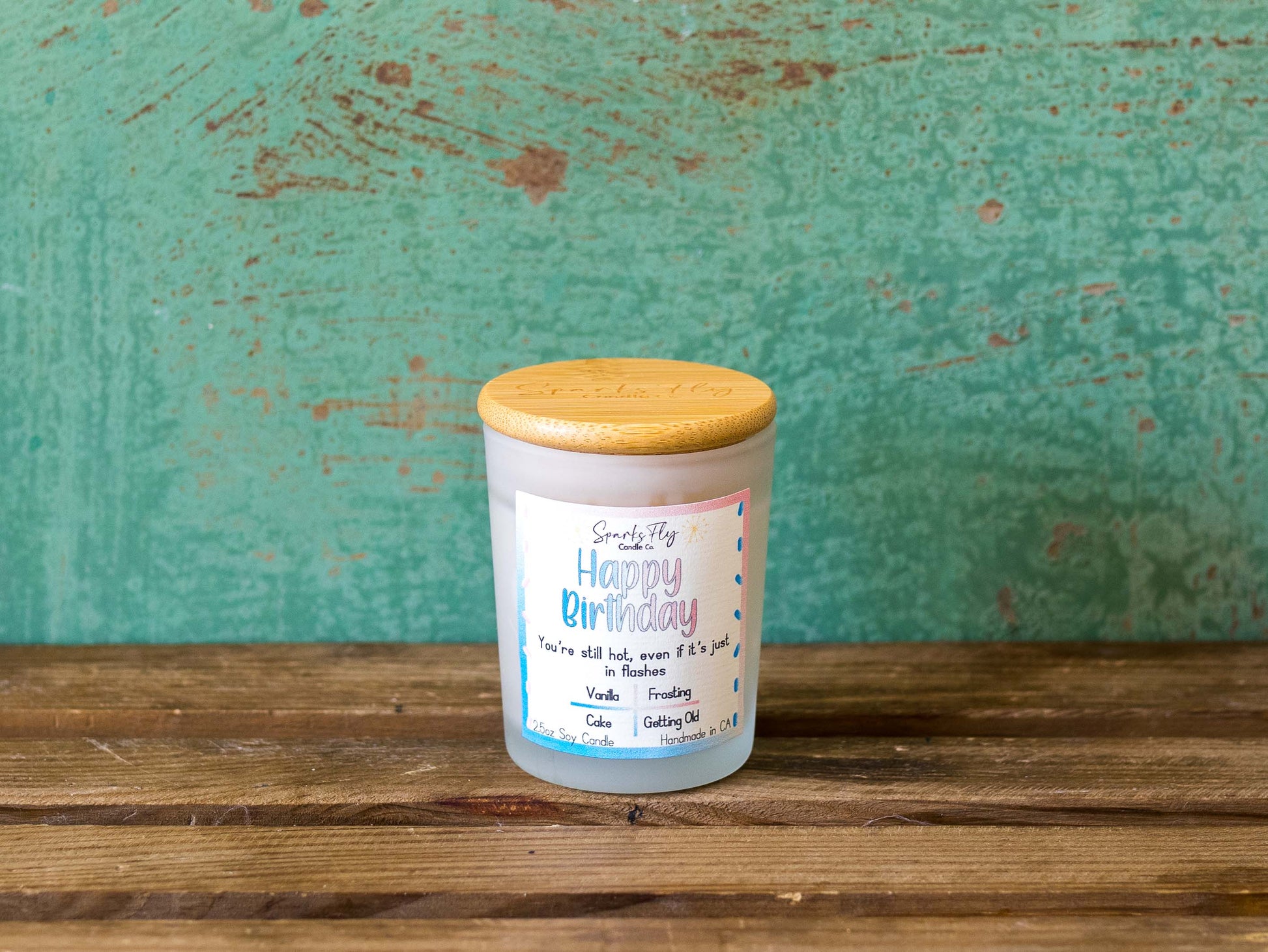 Happy Birthday Candle - Celebrating the sizzling moments, one hot flash at a time.