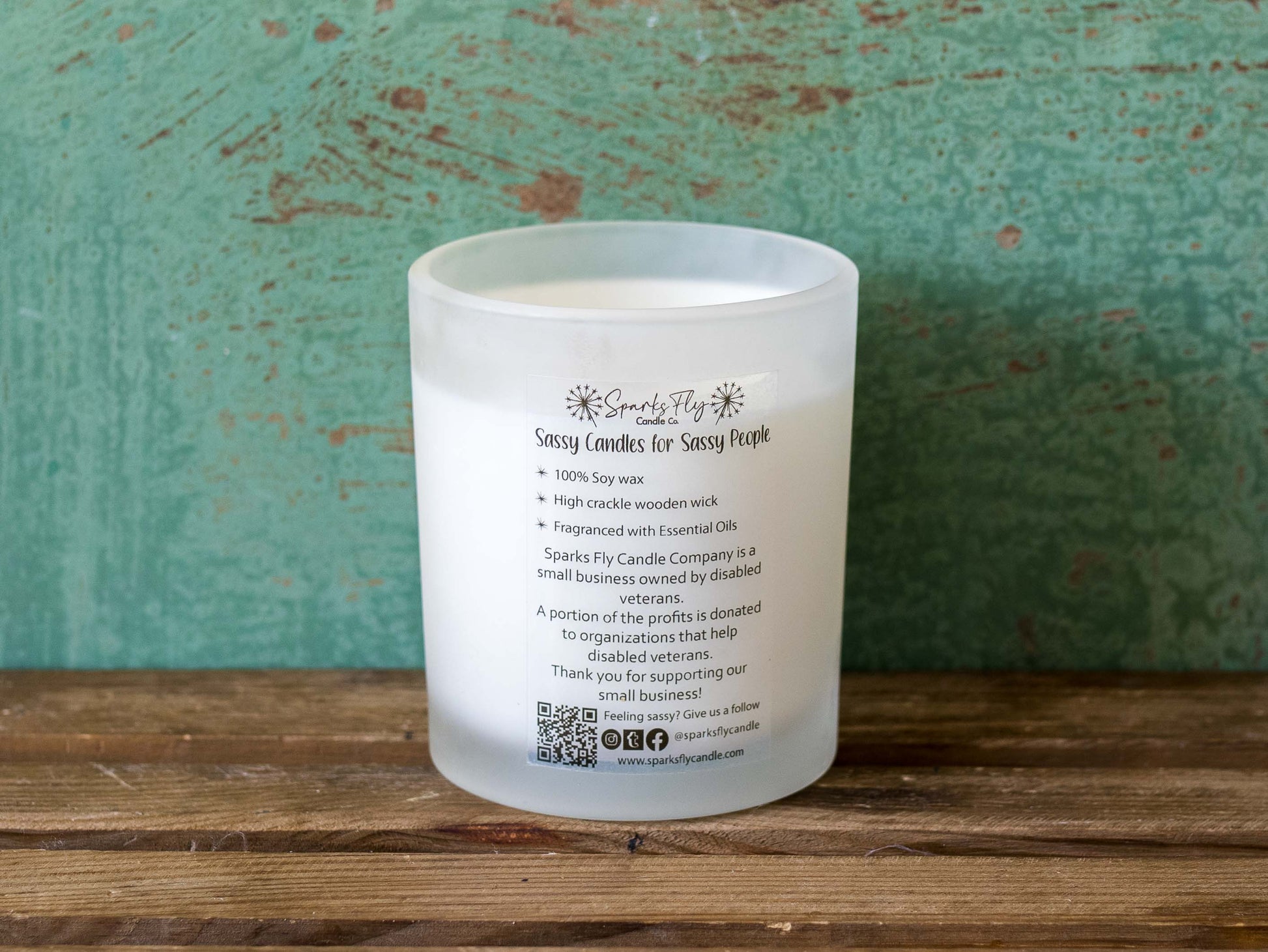 Bad Breakup sassy candle; promoting legal relief from heartbreak with a fiery scent twist, satire