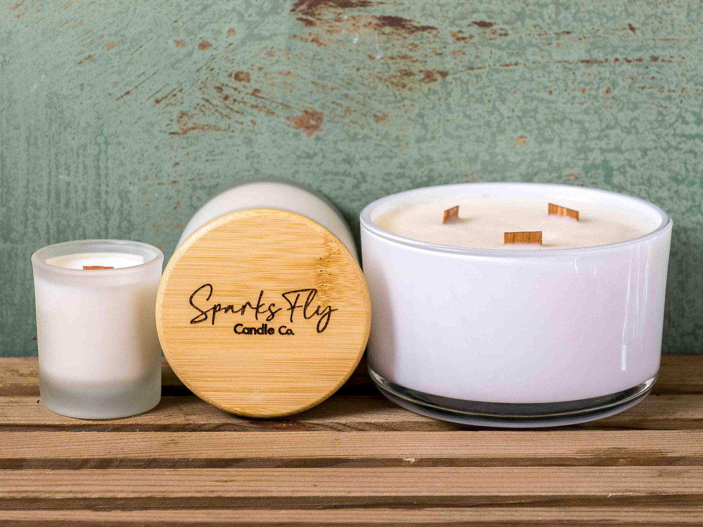 Bad Breakup sassy candle; promoting legal relief from heartbreak with a fiery scent twist, satire