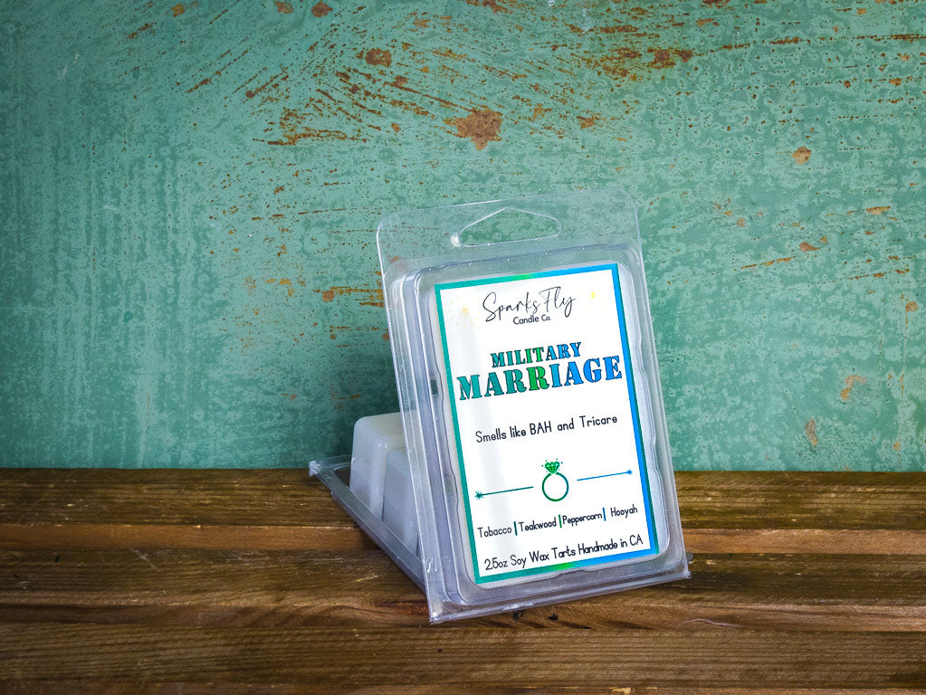 Military Marriage: Smells like BAH and Tricare!   Wax Melt