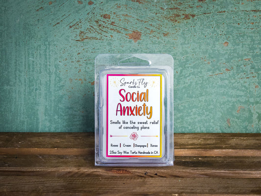 Social Anxiety: Smells like the sweet relief of canceled plans!   Wax Melt