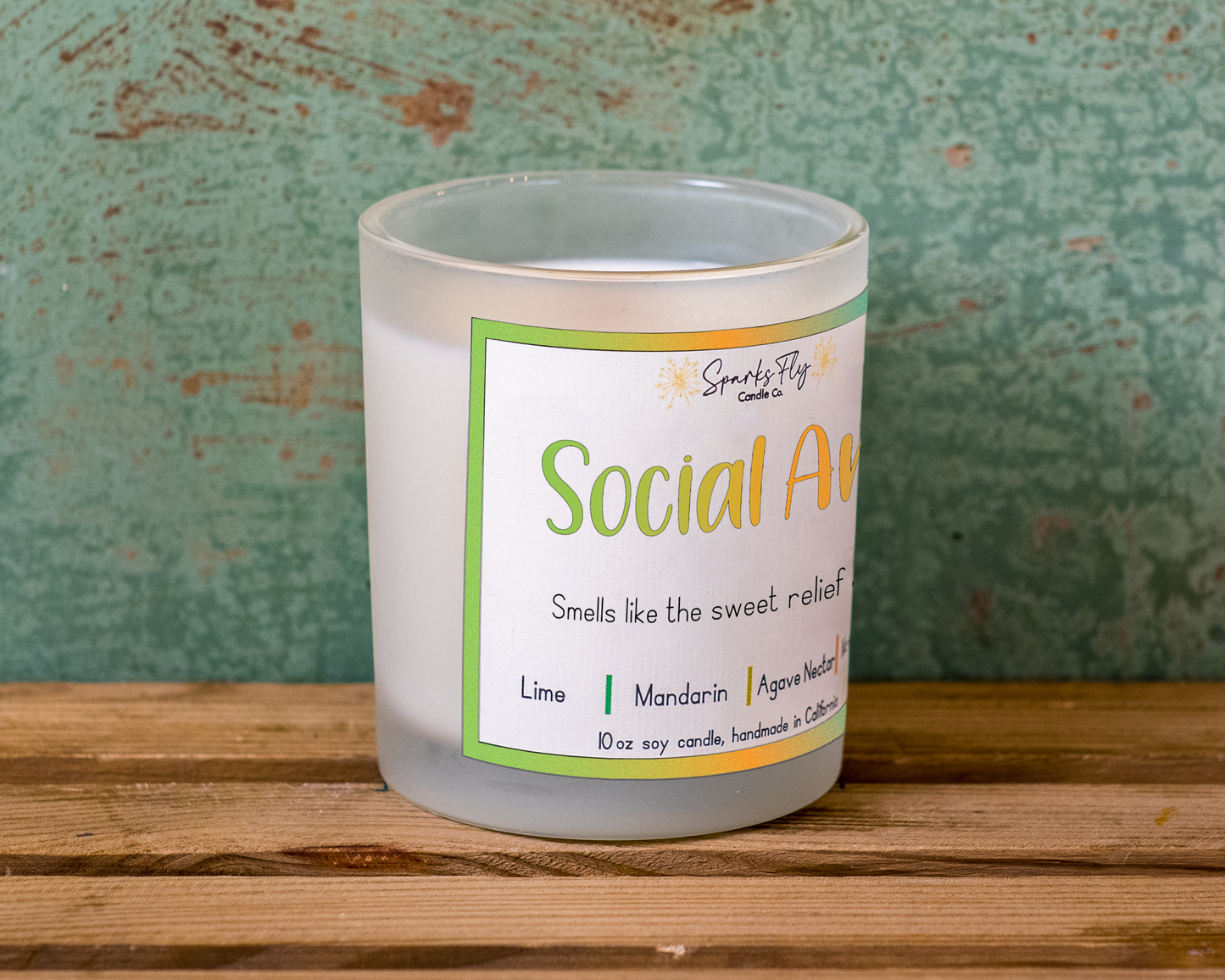 Social Anxiety: Smells like the sweet relief of canceled plans!   Soy Candle