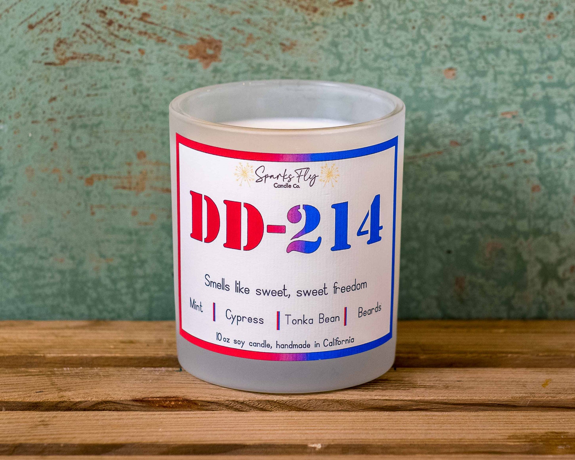 DD214 Candle; Celebrating the essence of a veteran's cherished freedom