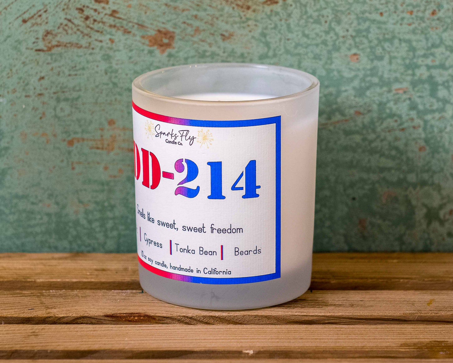 DD214 Candle; Celebrating the essence of a veteran's cherished freedom