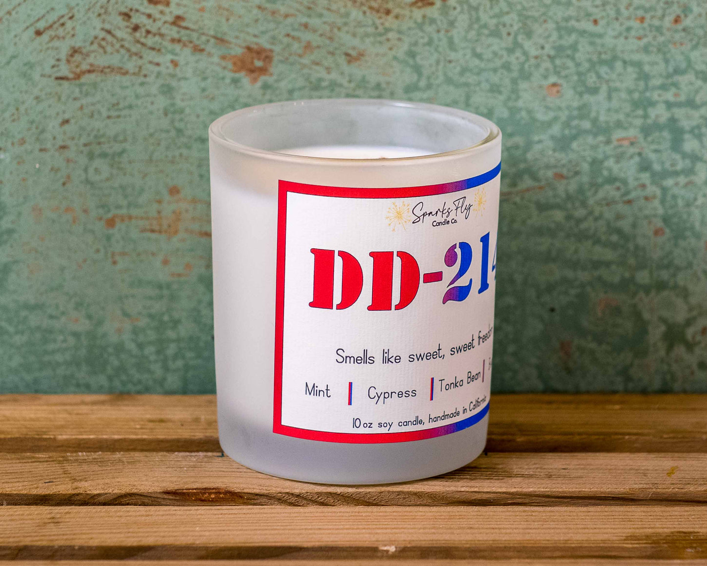 DD214 Candle; Celebrating the essence of a veteran's cherished freedom