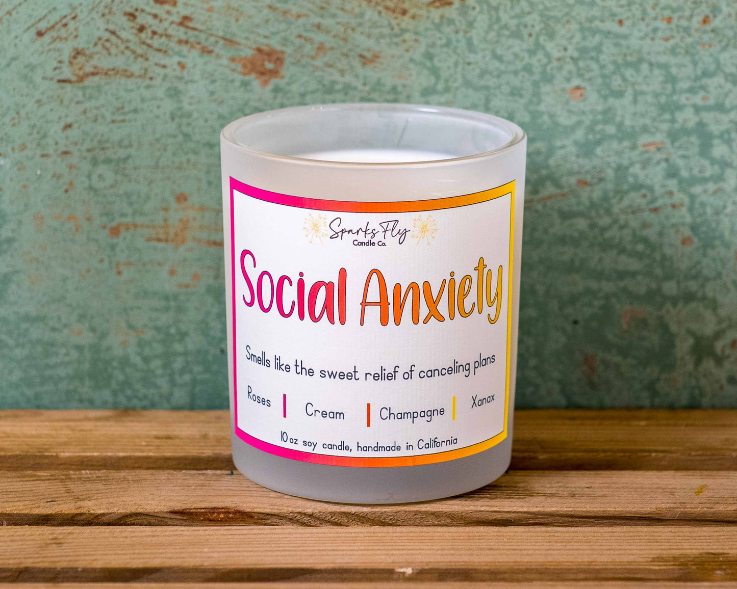 Social Anxiety Candle - The comforting aroma of happily staying in.