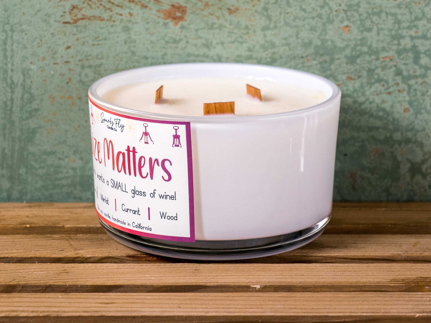 Size Matters Candle - A playful nod to wine lovers who know bigger is better.