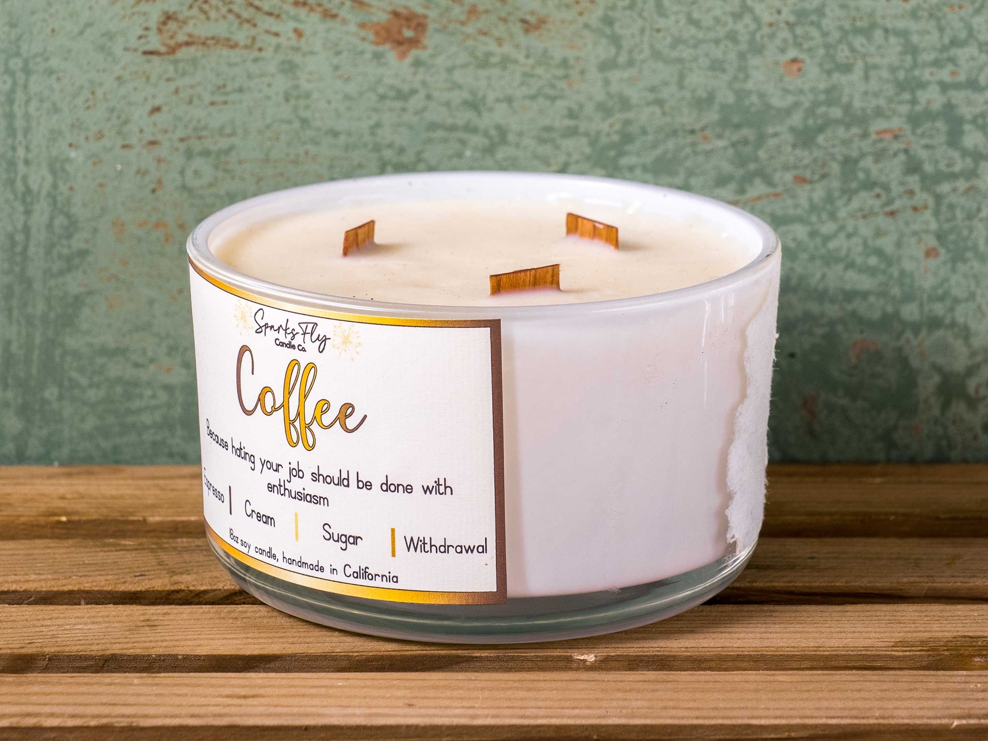 Coffee Sassy Candle; power your job disdain with vibrant zeal