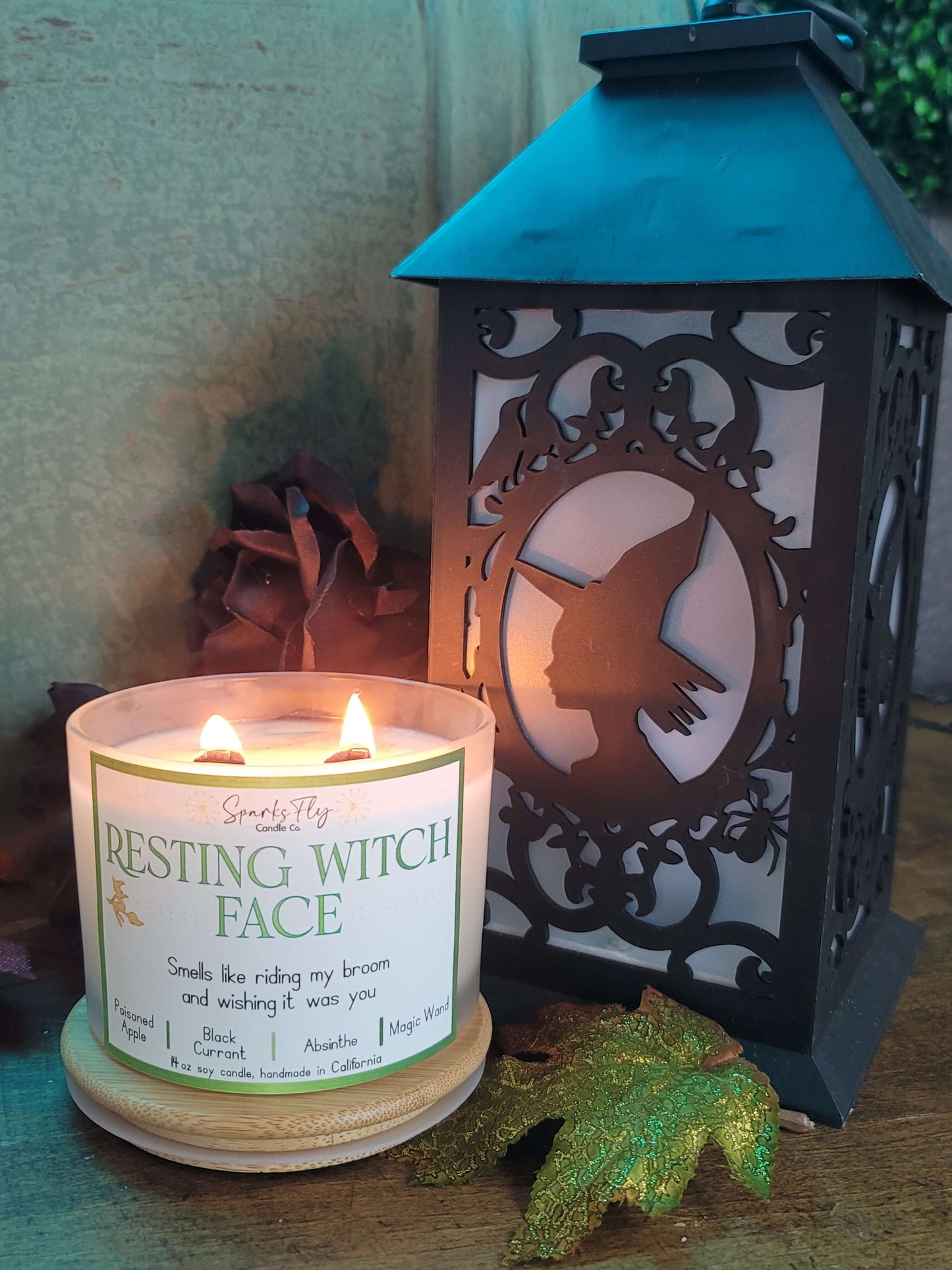 Resting Witch Face Candle - A scent with sassy sorcery and playful allure