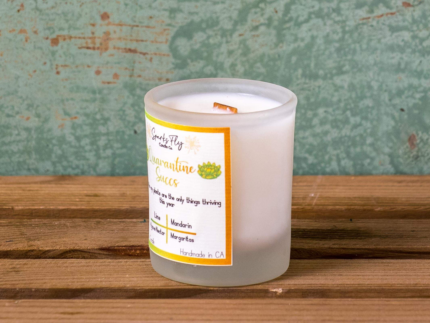 Quarantine Succs Candle - A nod to thriving plants amidst a year of staying in.