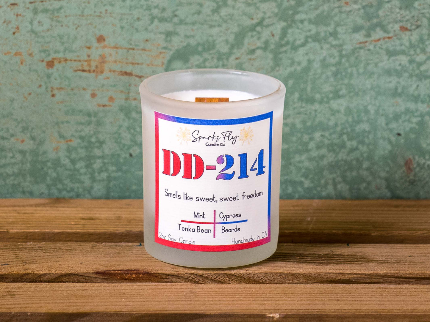 DD214 Candle; Celebrating the essence of a veteran's cherished freedom