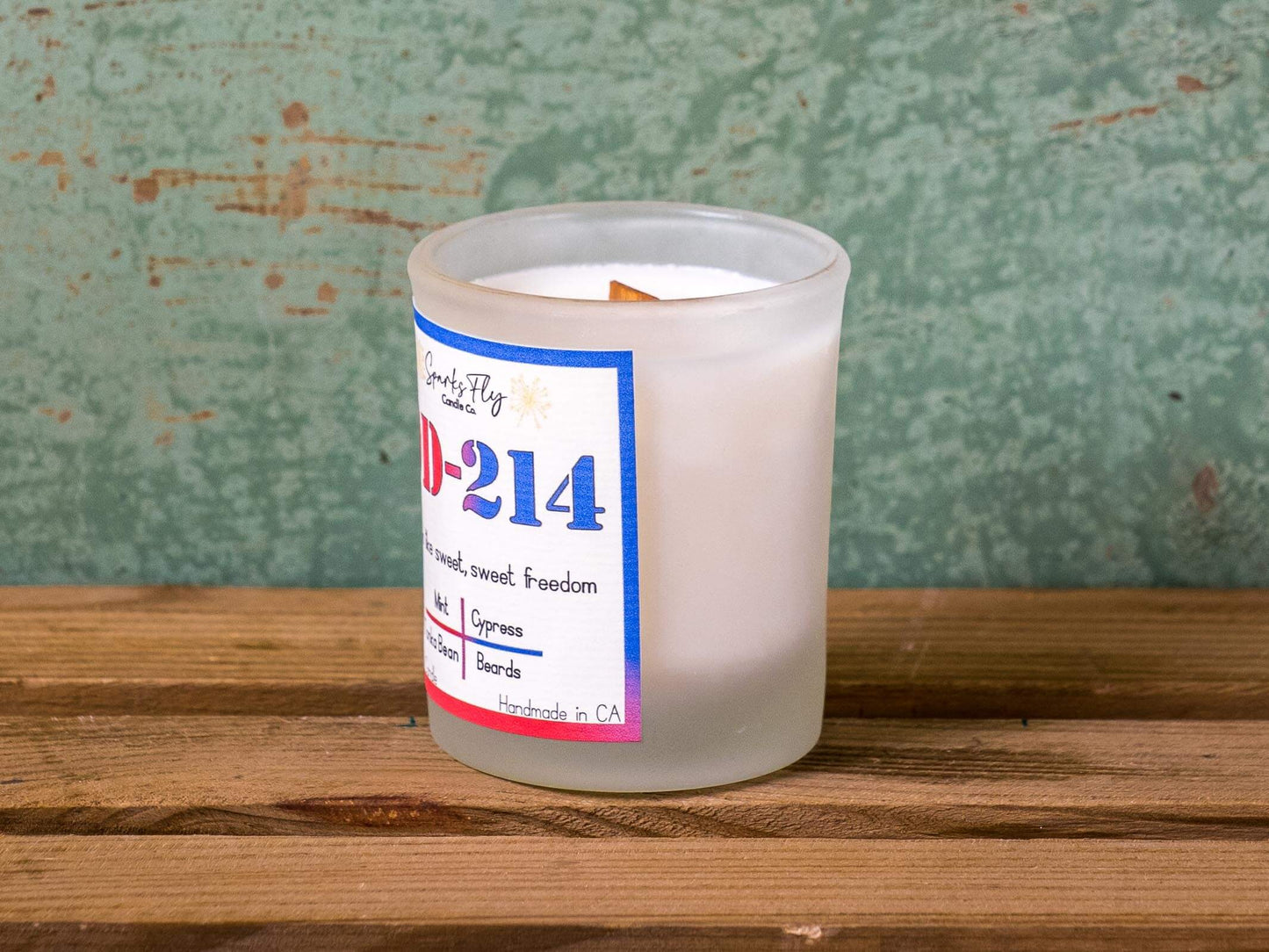 DD214 Candle; Celebrating the essence of a veteran's cherished freedom