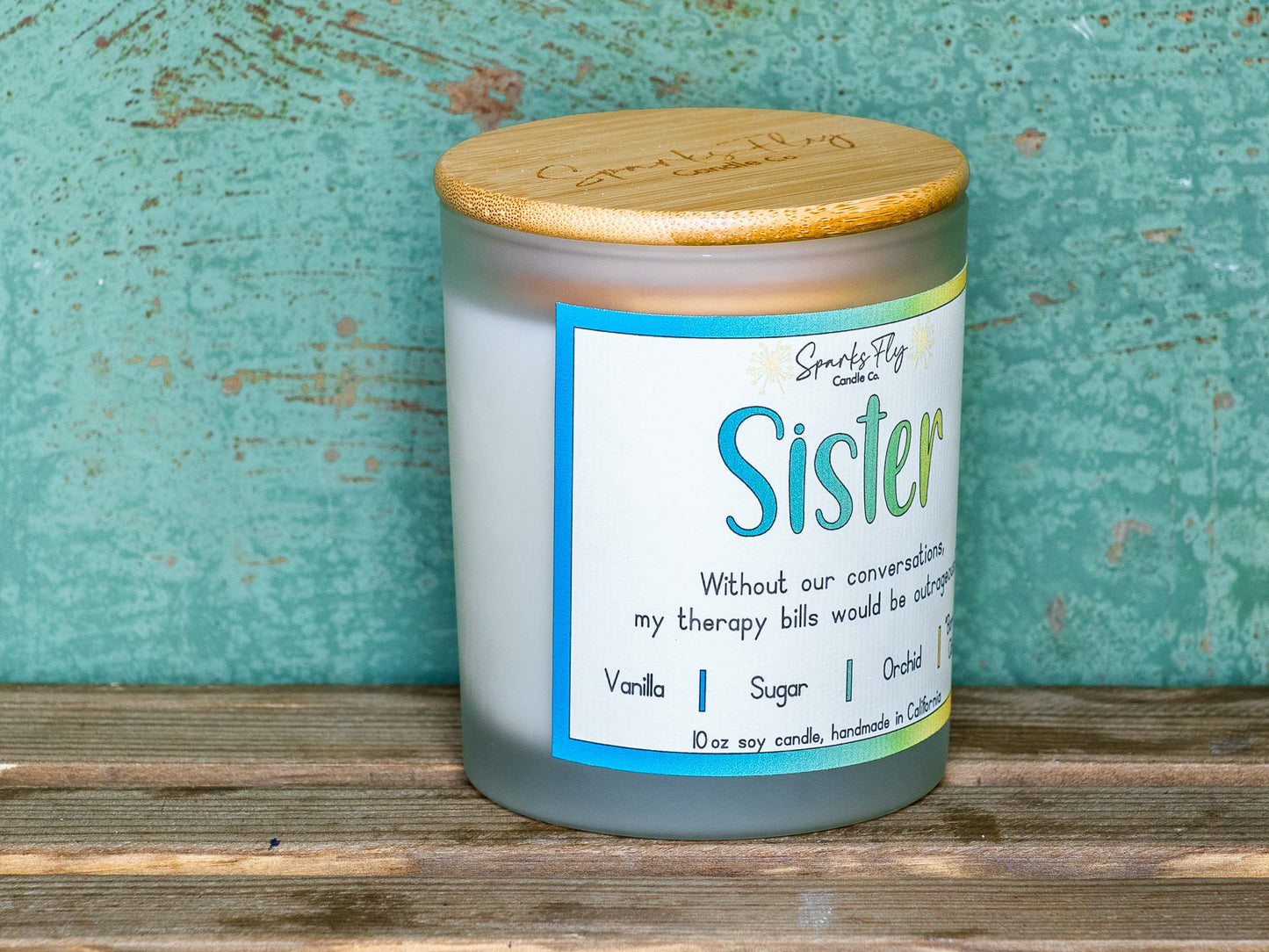 Sister Candle - The aroma of priceless heart-to-hearts and saved therapy sessions.