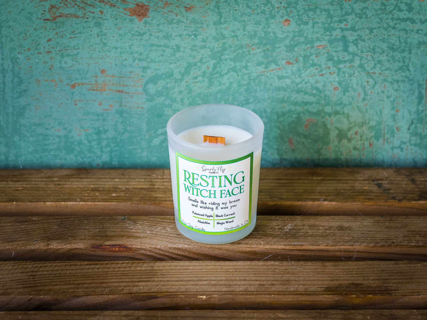 Resting Witch Face Candle - A scent with sassy sorcery and playful allure