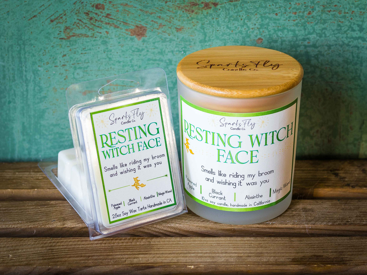 Resting Witch Face Candle - A scent with sassy sorcery and playful allure