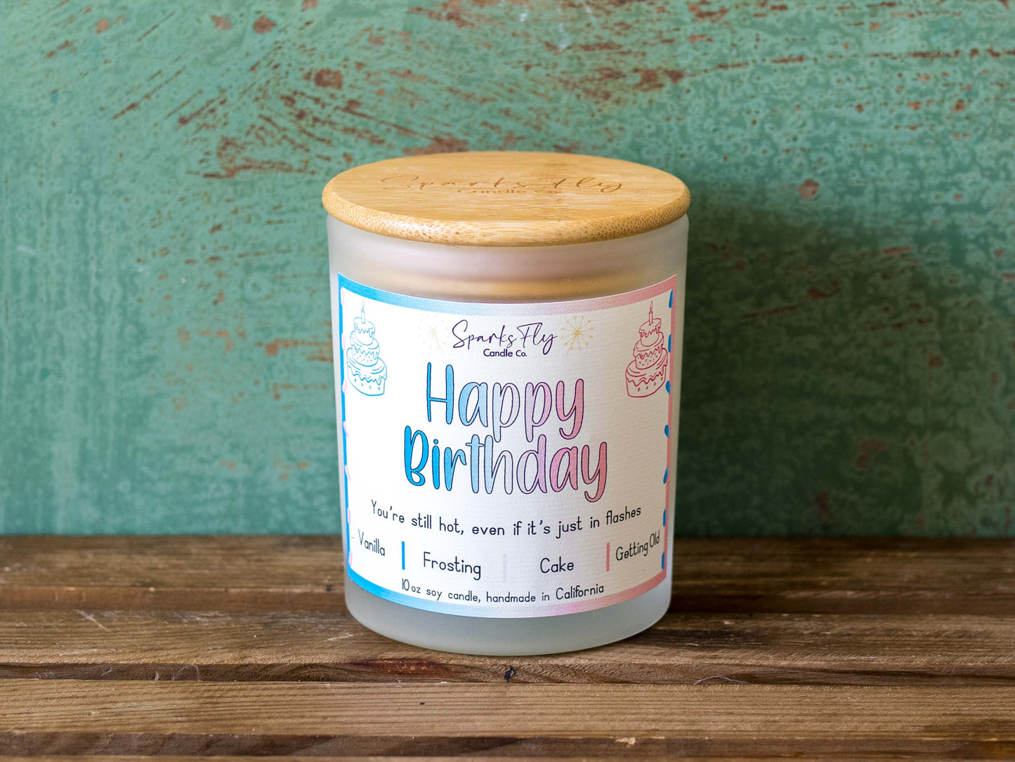 Happy Birthday Candle - Celebrating the sizzling moments, one hot flash at a time.