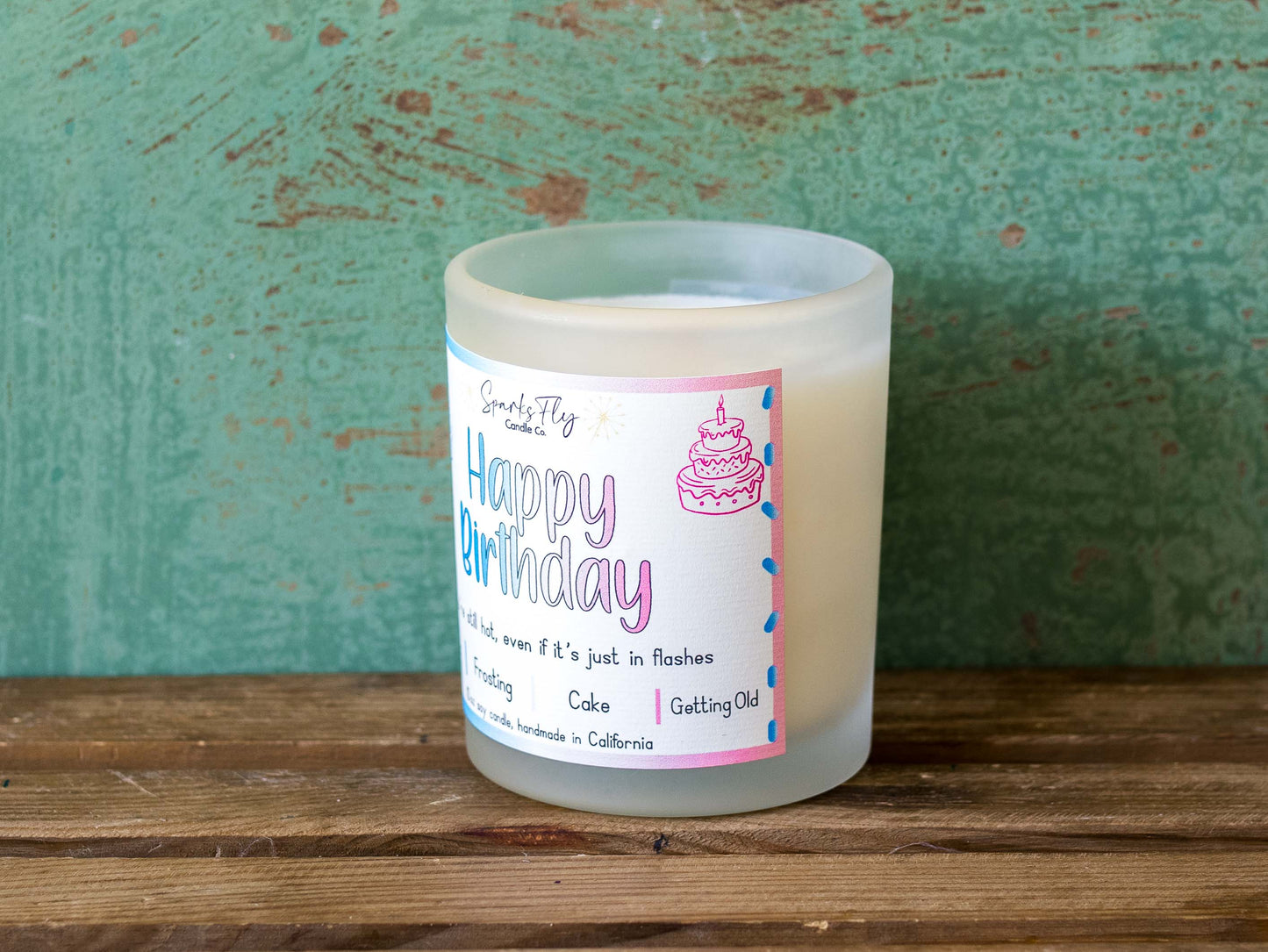 Happy Birthday Candle - Celebrating the sizzling moments, one hot flash at a time.