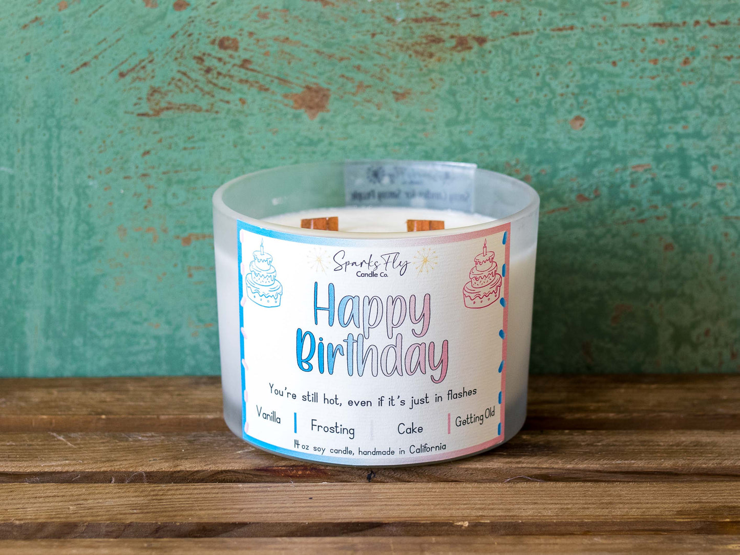 Happy Birthday Candle - Celebrating the sizzling moments, one hot flash at a time.