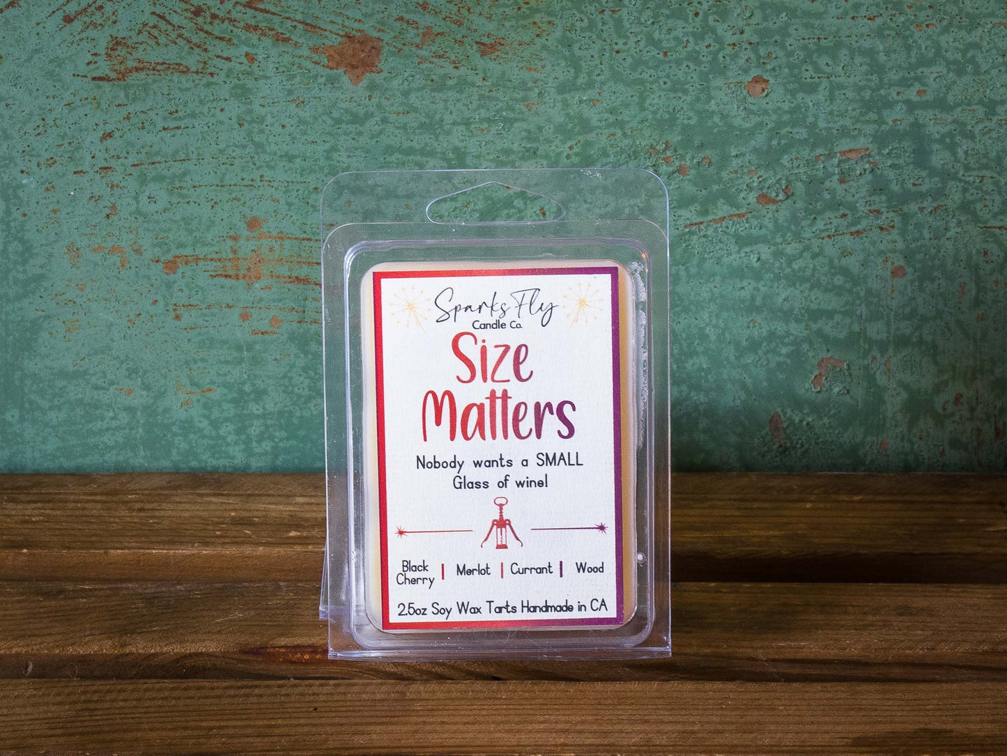 Size Matters Candle - A playful nod to wine lovers who know bigger is better.